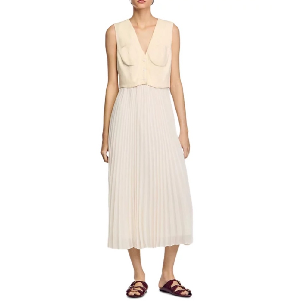 Montaigne Pleated Maxi Dress